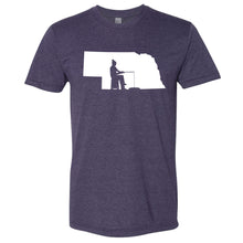 Load image into Gallery viewer, Ice Fishing Nebraska T-Shirt