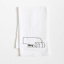 Load image into Gallery viewer, Hey. Nebraska Flour Sack Towel