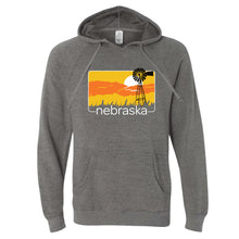 Load image into Gallery viewer, Nebraska Windmill Sunset Hoodie