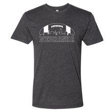 Load image into Gallery viewer, Football Skyline Nebraska T-Shirt