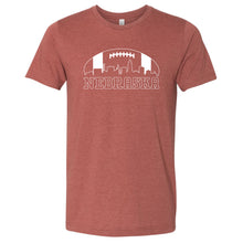 Load image into Gallery viewer, Football Skyline Nebraska T-Shirt