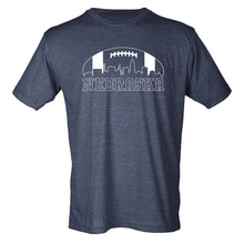 Load image into Gallery viewer, Football Skyline Nebraska T-Shirt