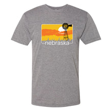 Load image into Gallery viewer, Nebraska Windmill Sunset T-Shirt