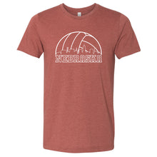 Load image into Gallery viewer, Volleyball Skyline Nebraska T-Shirt