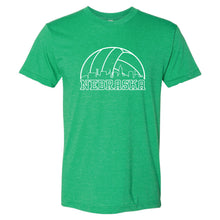 Load image into Gallery viewer, Volleyball Skyline Nebraska T-Shirt