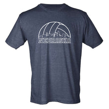 Load image into Gallery viewer, Volleyball Skyline Nebraska T-Shirt