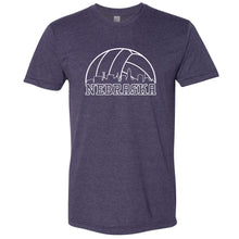 Load image into Gallery viewer, Volleyball Skyline Nebraska T-Shirt