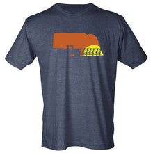 Load image into Gallery viewer, Nebraska Tractor Sunset T-Shirt