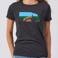 Load image into Gallery viewer, One Finger Wave Nebraska Women's T-Shirt