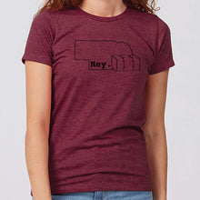 Load image into Gallery viewer, Hey. Nebraska Women's T-Shirt