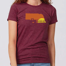 Load image into Gallery viewer, Tractor Sunset Nebraska Women's T-Shirt