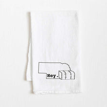 Load image into Gallery viewer, Hey. Nebraska Flour Sack Towel
