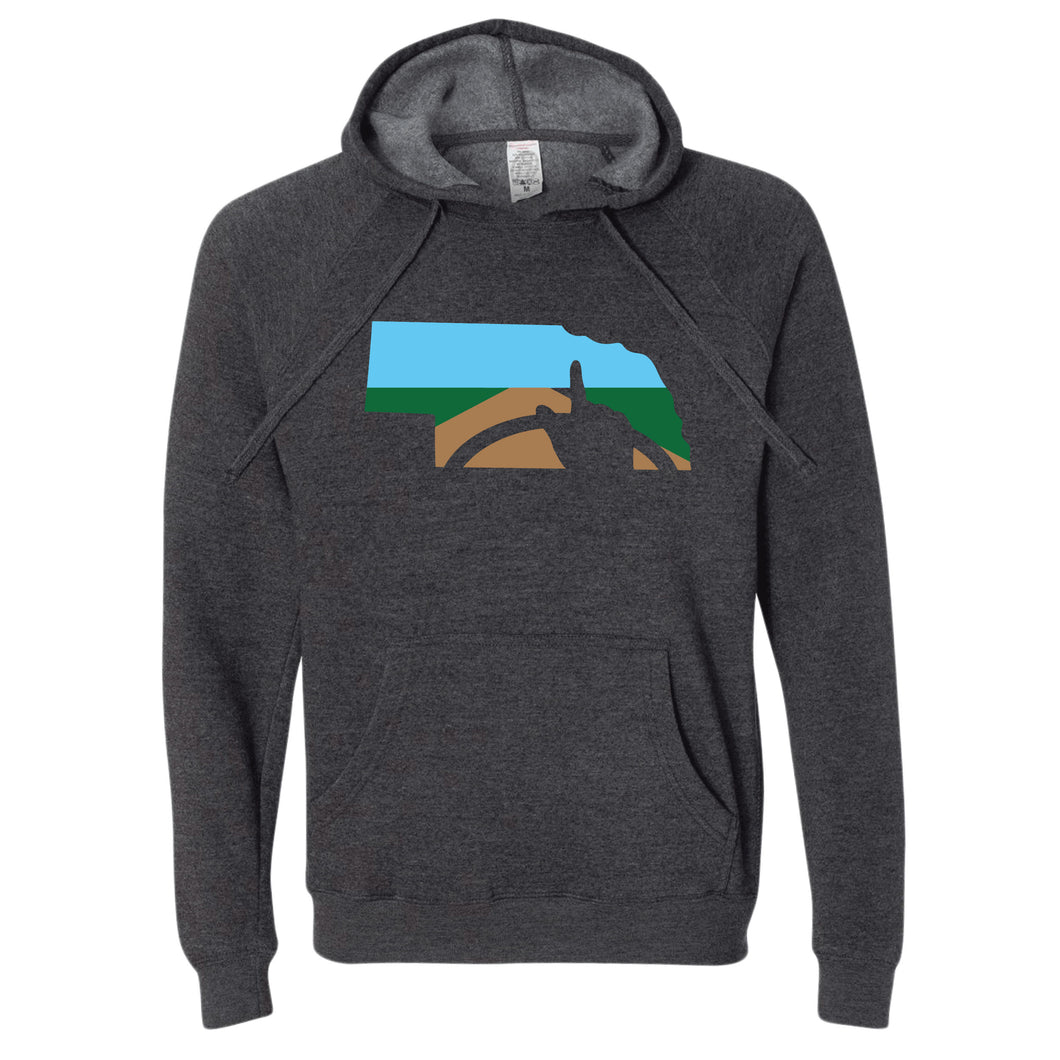 One Finger Wave Nebraska Hoodie