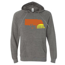 Load image into Gallery viewer, Nebraska Tractor Sunset Hoodie

