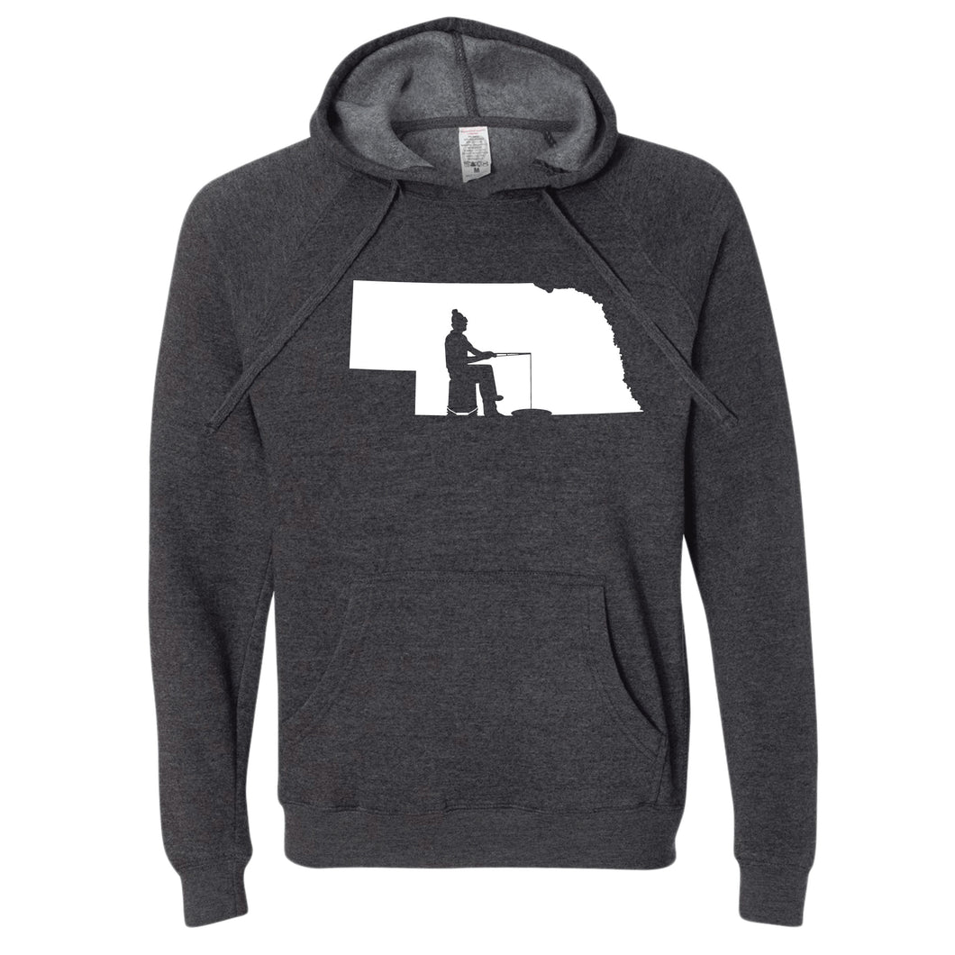 Ice Fishing Nebraska Hoodie