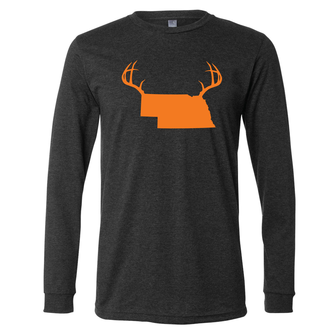 Antlers Nebraska Long Sleeve T-Shirt