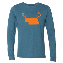 Load image into Gallery viewer, Antlers Nebraska Long Sleeve T-Shirt
