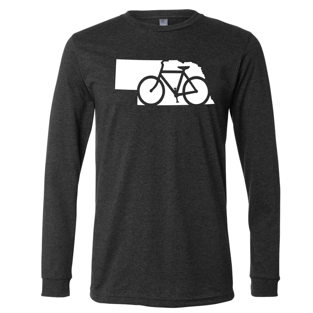 Bike Nebraska Long Sleeve T-Shirt