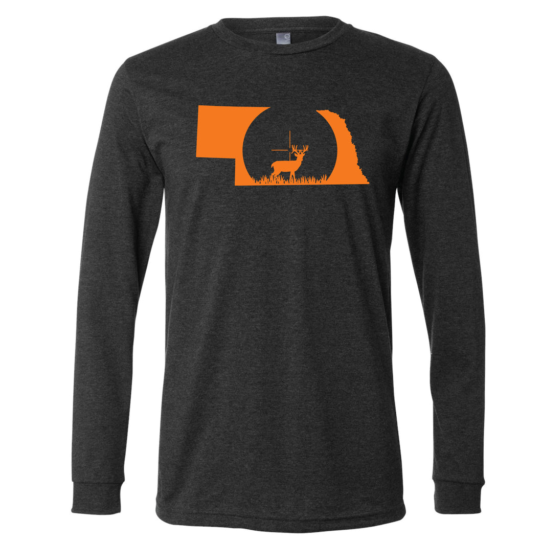 Crosshairs Nebraska Long Sleeve T-Shirt