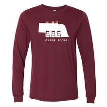 Load image into Gallery viewer, Drink Local Nebraska Long Sleeve T-Shirt
