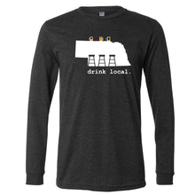 Load image into Gallery viewer, Drink Local Nebraska Long Sleeve T-Shirt
