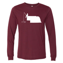 Load image into Gallery viewer, Fishing Nebraska Long Sleeve T-Shirt
