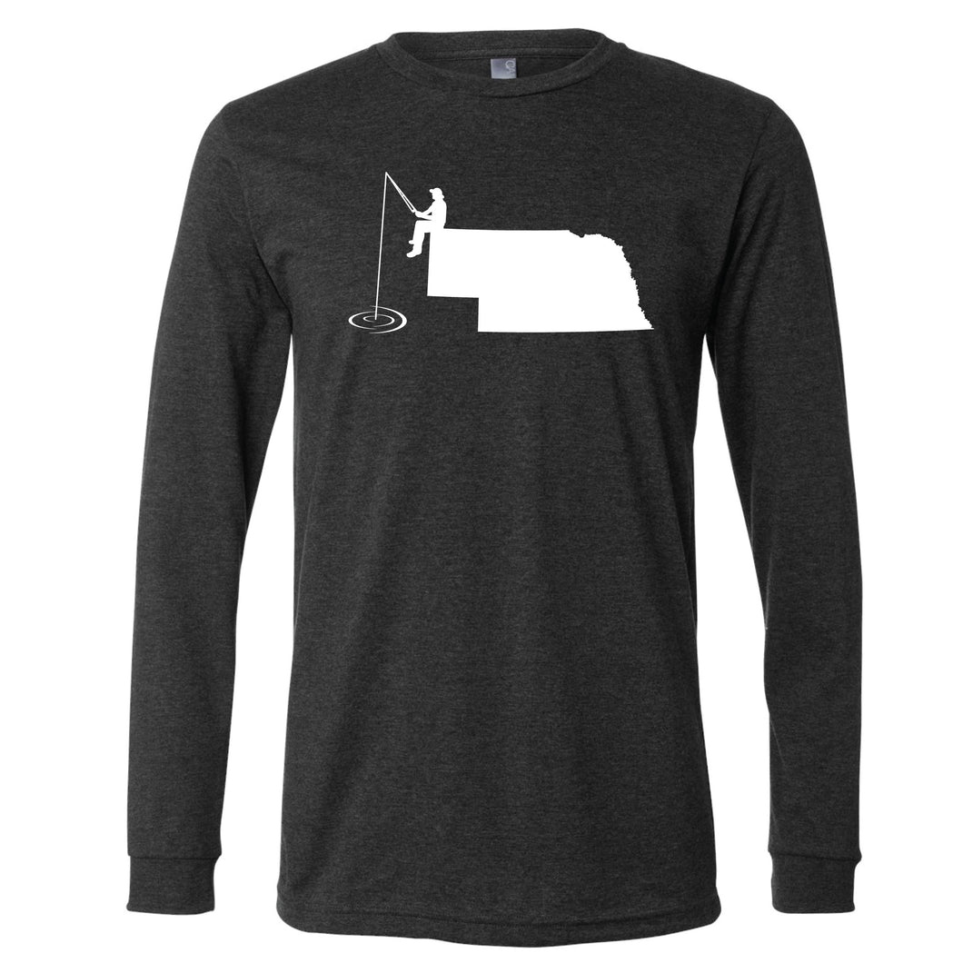 Fishing Nebraska Long Sleeve T-Shirt