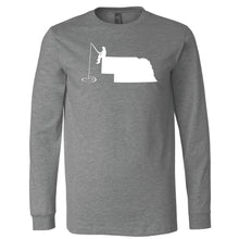 Load image into Gallery viewer, Fishing Nebraska Long Sleeve T-Shirt
