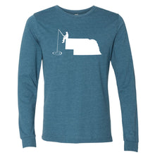 Load image into Gallery viewer, Fishing Nebraska Long Sleeve T-Shirt
