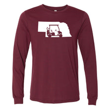 Load image into Gallery viewer, Golf Cart Nebraska Long Sleeve T-Shirt
