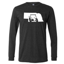 Load image into Gallery viewer, Golf Cart Nebraska Long Sleeve T-Shirt
