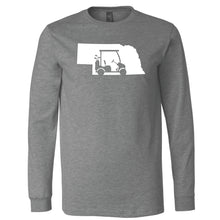 Load image into Gallery viewer, Golf Cart Nebraska Long Sleeve T-Shirt
