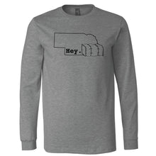 Load image into Gallery viewer, Hey. Nebraska Long Sleeve T-Shirt
