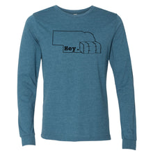 Load image into Gallery viewer, Hey. Nebraska Long Sleeve T-Shirt
