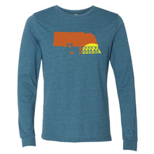 Load image into Gallery viewer, Tractor Sunset Nebraska Long Sleeve T-Shirt
