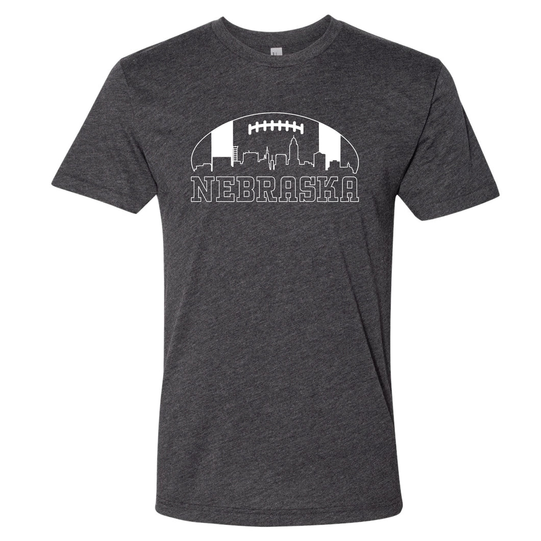 Football Skyline Nebraska T-Shirt