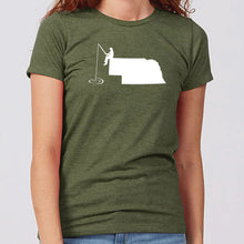 Load image into Gallery viewer, Fishing Nebraska Women&#39;s T-Shirt
